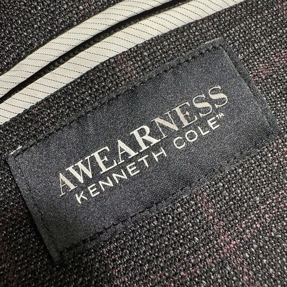 KENNETH COLE Modern fit Mens Blazer 40S Sport Coat 2-Button Jacket Wool Blend